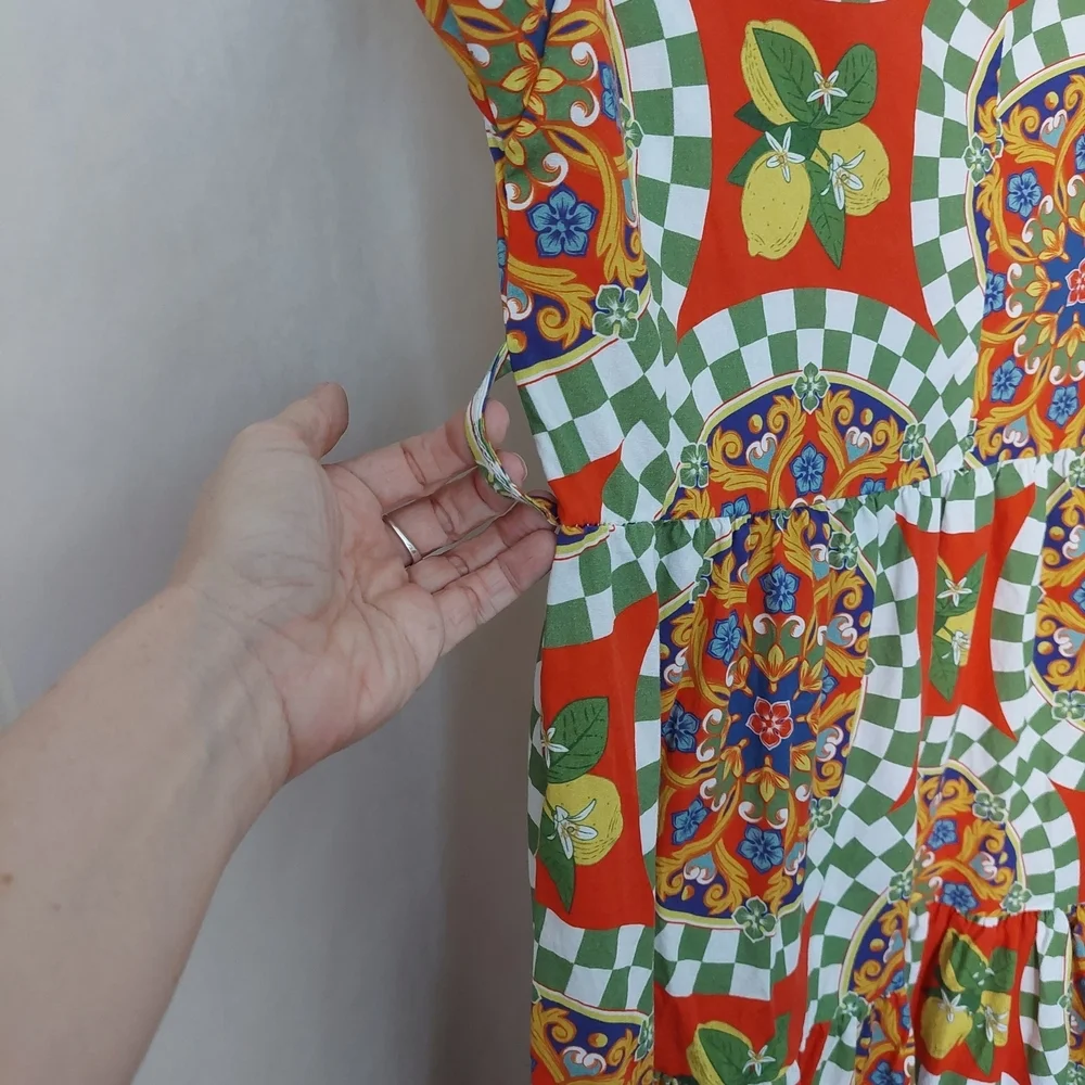 Floral Mosaic Midi Dress - Picture 5 of 7